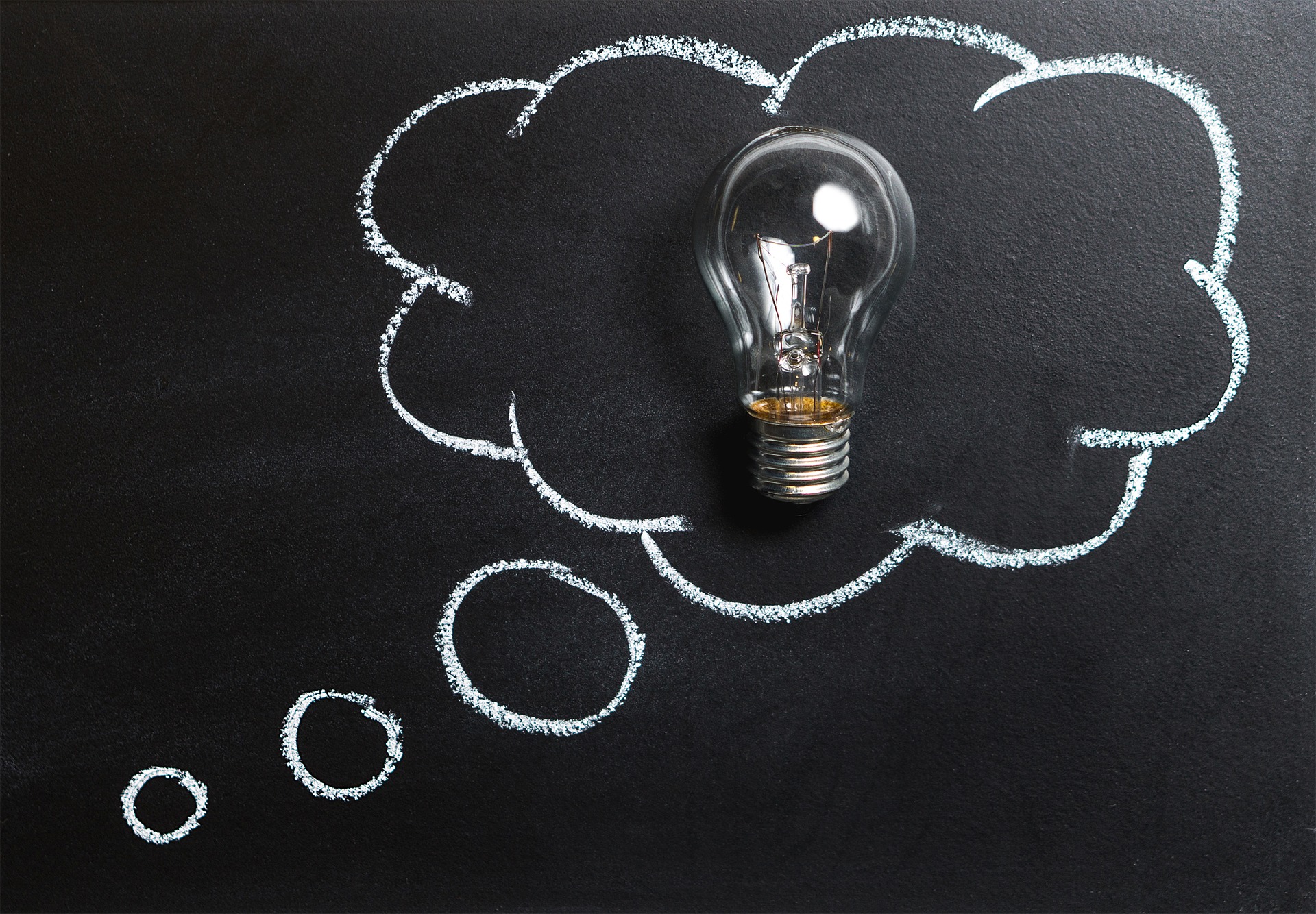 blackboard cloud lightbulb idea 5 resilient habits to promote healthy brain and improve performance