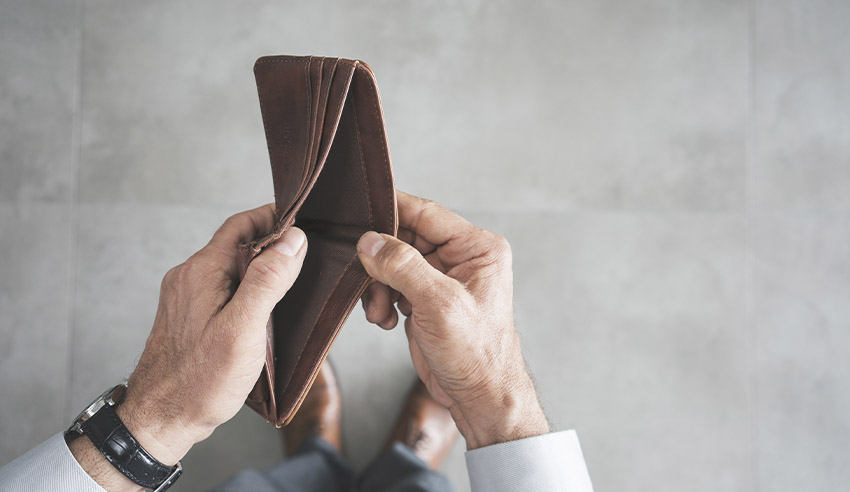 Empty wallet