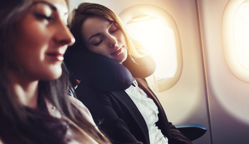 Sleeping in plane
