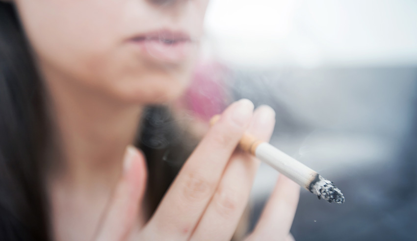 Woman smoking